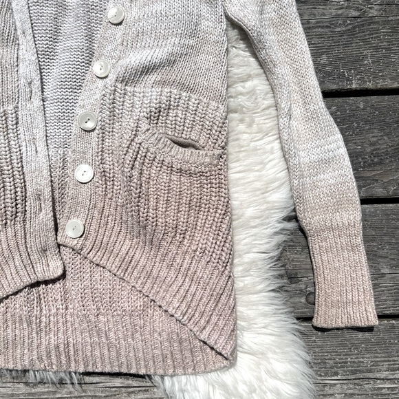 Victoria’s Secret Ombré Knitted Cardigan Grandpa Sweater - Picture 3 of 10